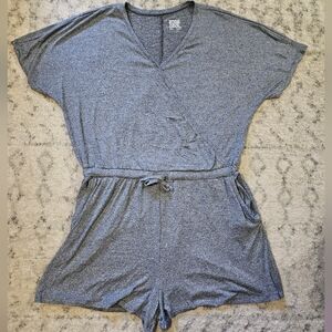 32° Degrees Cool Heather Gray Lounge Pajama Romper Size Large
